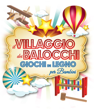 Paese dei Balocchi in Legno per Bambini per feste di compleanno, Giochi in legno per Bambini